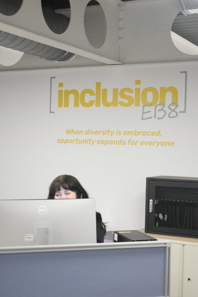Photo of the reception area at EB8
